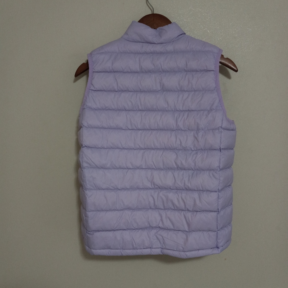 Eddie Bauer L 14 Girls Duck Down Puffer Zip Front Vest in Lilac Kids - Picture 2 of 11